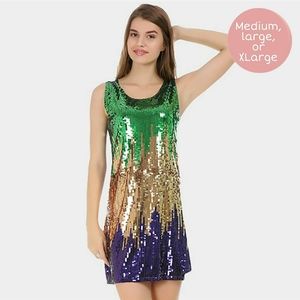 Mardi Gras Sequin Dress